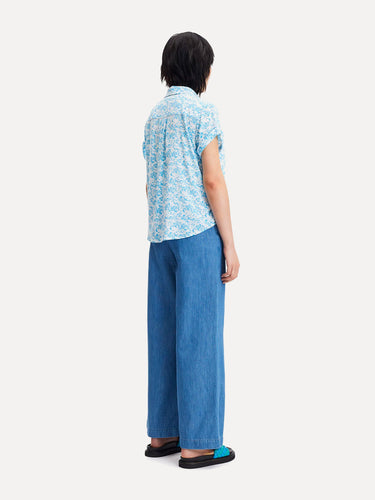 Majan SS Shirt AOP 9942 - Ibiza Seaweed