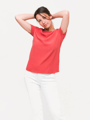 Herdis SS 5687 Top - Dusty Cedar