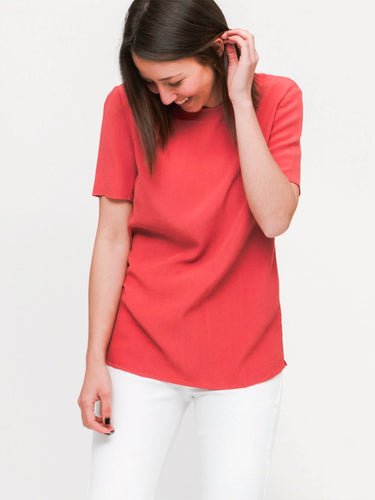 Herdis SS 5687 Top - Dusty Cedar