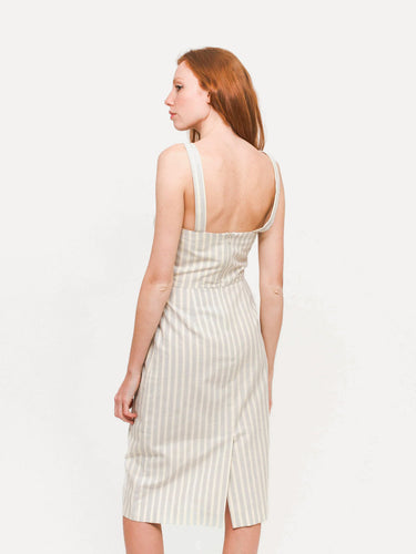 Vestido Cesar - Grey Stripes